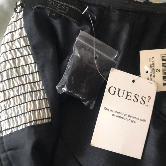 Yellow & Black Animal Print Guess Los Angeles Dress Size 2 - Picture 7 of 9